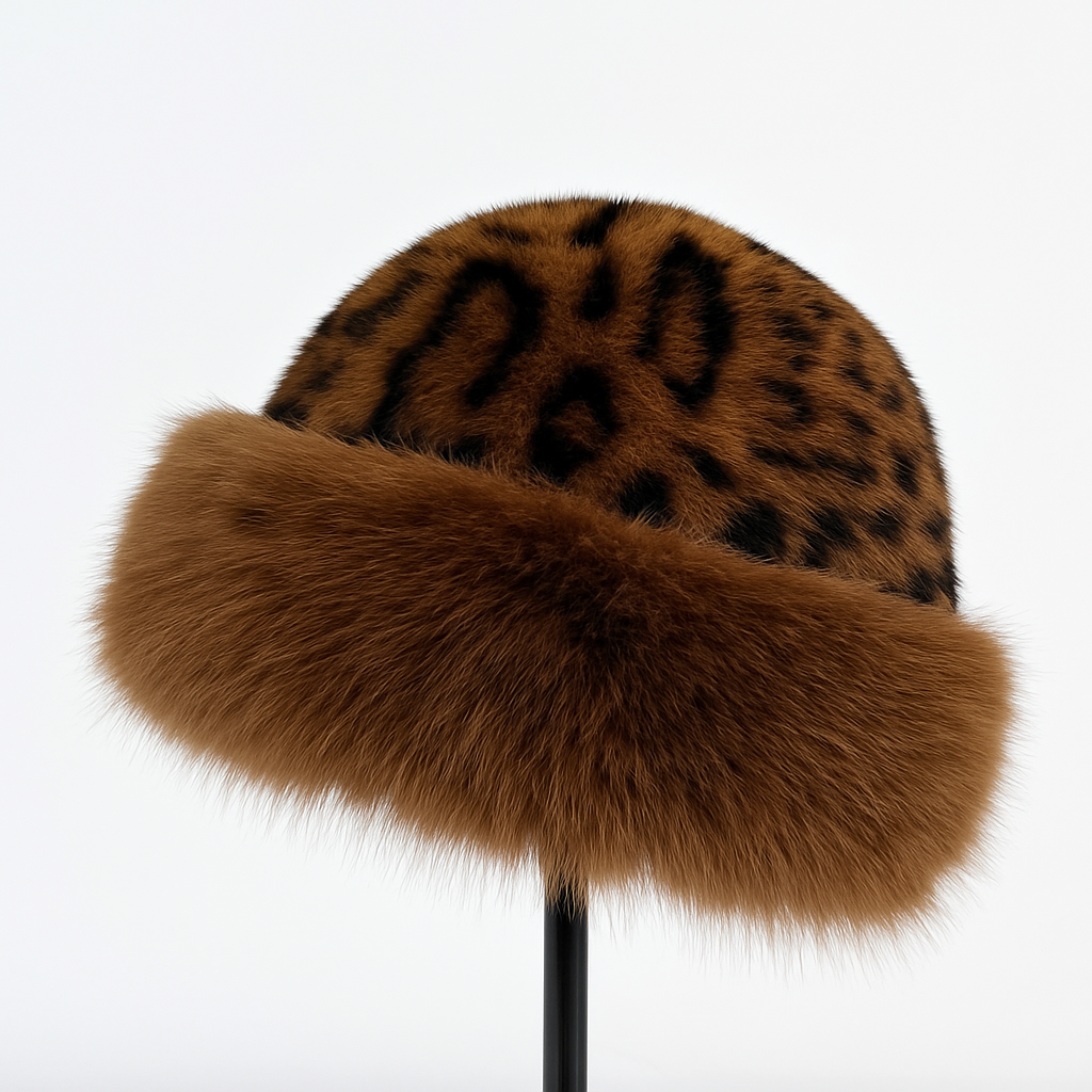 Amarah™ Leopard Print Faux Fur Hat