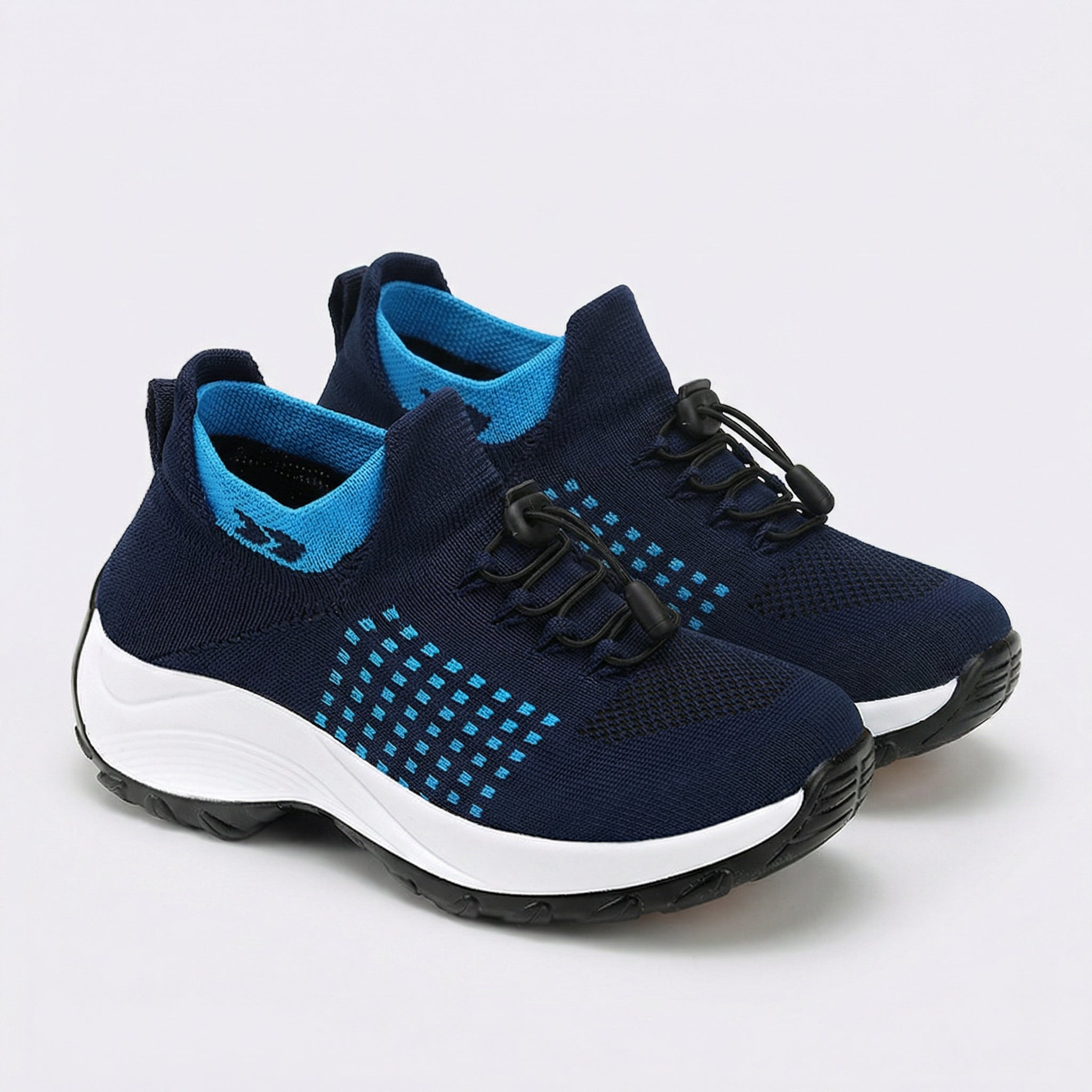 Ambulo Orthopedic Shoes Knitted Fabric - Blue Navy